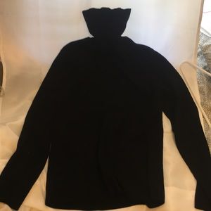Black turtle neck sweater